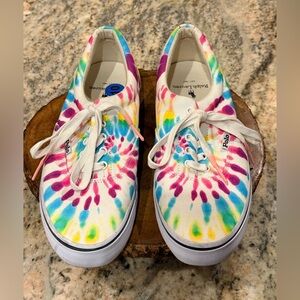 🔥Polo Ralph Lauren Tie Dye Canvas Sneakers | Thornton | Size 10. Like New